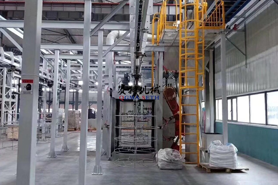 焊接件悬链式抛丸除锈机