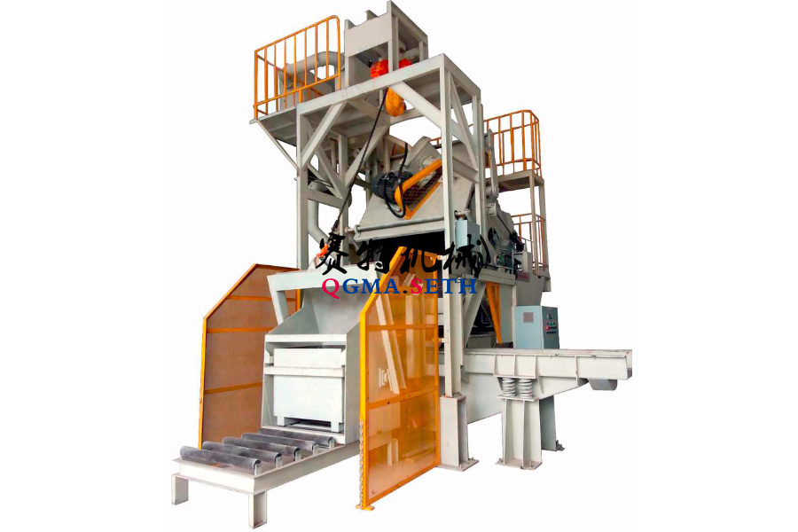 自动倾斜滚筒抛丸清理机的优点